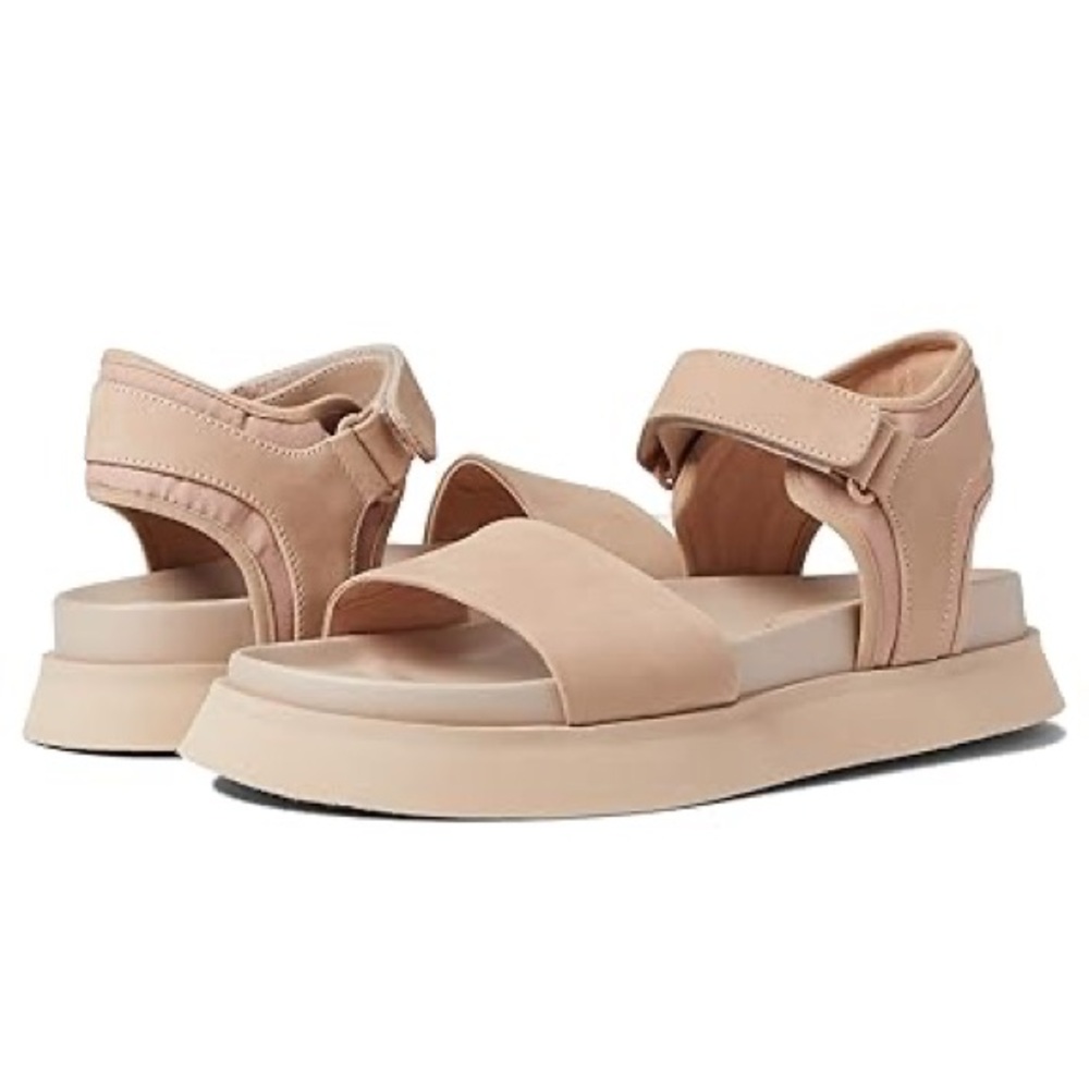 Rollie Acme Platform Sandals with Adjustable Straps All Snow Pink Sizes 39 & 40